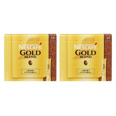 NESCAFE 雀巢咖啡 金牌經典即溶黑咖啡, 2g, 2個, 34件