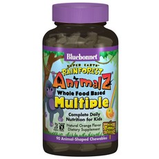 Bluebonnet Animalz孩童用綜合維他命咀嚼錠, 90顆, 1罐