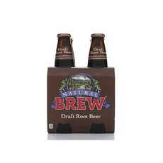 NATURAL BREW Draft無酒精麥根沙士, 4件, 555ml