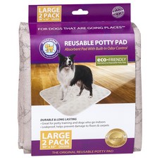 POOCH PAD Foot's Pad 可重複使用吸水墊米色四十便盆, 1個, 2件