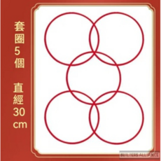 Builders Alliance-築造者聯盟 大白鹅套圈遊戲, 5個圈圈, 1個