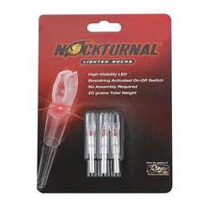 NOCKTURNAL 發光箭尾 型號-Gt, 3個, 紅色