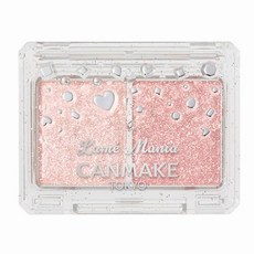 CANMAKE Lame Mania 雙色眼影盤 珠光亮片 01杏桃果泥 02粉色貴賓, 粉色貴賓