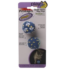 Petstages Quiet Glow Play 雙貓玩具, 2件, 混色