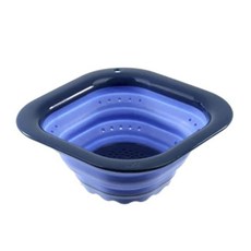 squish 方形莓果瀝水籃 篩子, 藍色