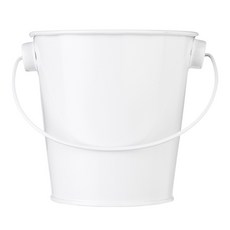 Cakewalk 金屬桶, 1個, 白色的