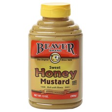 BEAVER BRAND 甜蜂蜜芥末, 1個, 368克