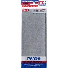TAMIYA 田宮 87055 模型專用打磨水砂紙600號 (3枚入), 詳見包裝