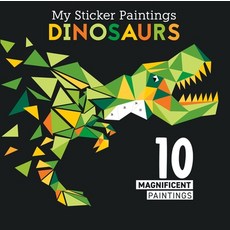 (英文圖書) My Sticker Paintings: Dinosaurs: 10 Magnificent Paintings 平裝版, Happy Fox Books, 英文