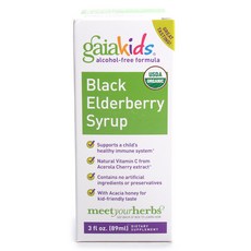 gaia HERBS 黑接骨木糖漿, 1瓶, 89ml