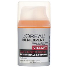 L'OREAL PARiS 巴黎萊雅 男士Vita Lift視黃醇保濕緊緻霜 SPF15, 1個, 48ml