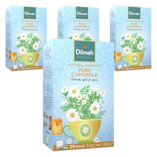 Dilmah 帝瑪 天然花草茶純淨洋甘菊茶包, 4個, 20件, 1.5克