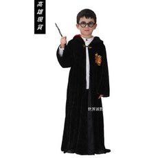 世界派對 兒童哈利波特服裝 魔法校園披風 萬聖節聖誕節變裝派對, M