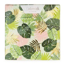 Cakewalk Monstera 晚餐設計餐巾紙 20 包, 1包, 混色, 20張