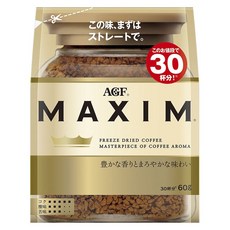 AGF MAXIM 箴言金咖啡粉補充包, 60g, 1包, 1包