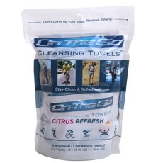 ON THE GO TOWELS 柑橘清爽潔面巾, 1個, 10片