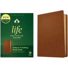 (英文圖書) NLT Life Application Study Bible Third Edition (Red Letter Genuine Leather Brown) Leather, Tyndale House Publishers, 英文, 皮革