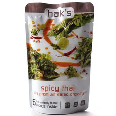 Hak's 燒烤醬辣泰式超高級沙拉無麩質調味汁, 6件, 28克
