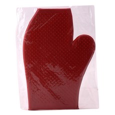 PARTRADE 馬橡膠按摩手套馬術用品, 1個, 紅色的