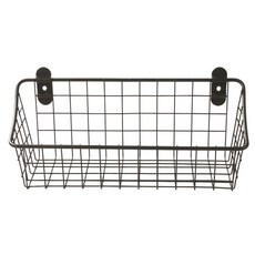 SPECTRUM 復古櫃和壁掛式籃子廚房儲物籃, 工業灰