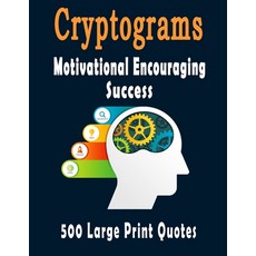 (英文圖書)Cryptograms: 500 Cryptograms puzzle books for adults large print Motivational E... 平裝版, Independently Published, 英文