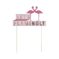 Cakewalk 蛋糕裝飾 23.5cm, 1個, 火烈鳥