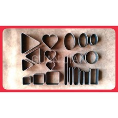 GUAN JIAN 原創設計皮標刀模20件組 - 切圓 愛心 多款刀模 沖壓刀模皮革紙板布料, 詳見商品包裝, 1個