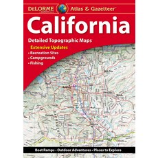 (英文圖書) Delorme Atlas & Gazetteer: California Mass Market Paperbound, Delorme Mapping Company, 英文, 大眾市場平裝版