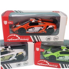 JONLI 藍寶堅尼模型車 合金彩繪版 小牛超跑 迴力車 珍藏版, 綠色