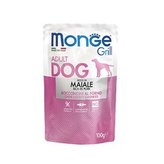 Monge 瑪恩吉 Grill 炙燒肉塊無穀犬餐包 狗餐包 關節保健, 100g, 1包