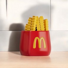 愛鴨咖啡 冰箱磁吸封口夾 可愛造型磁鐵收納盒, 紅色