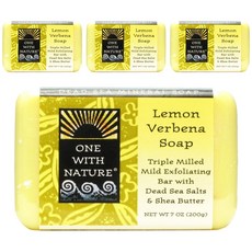 ONE WITH NATURE 海鹽礦物甘油三重溫和香皂, 200克, 4個