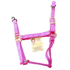 Hamilton Products Horse Halter Comfort Quality Style 馬術用品 L (500-725kg), 1個, 亮粉色