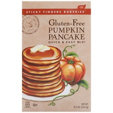 STICKY FINGERS BAKERIES 無麩質煎餅快速簡單混合南瓜, 1個, 524.5克