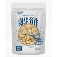 惠珍軒 澎湖伯-芥末蝦餅 酥脆涮嘴 海鮮零食, 50g, 1個