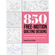 (英文圖書) 850 Free-Motion Quilting Designs: Encyclopedia of Continuous-Line Patterns; Sti... 平裝版, C&T Publishing, 英文
