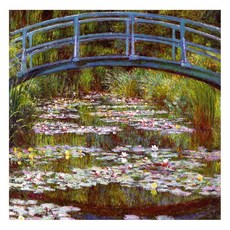 睡蓮手繪油畫 80x80cm VF-175, 詳見包裝, 1個