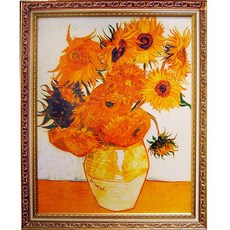 開運陶源 向日葵掛畫 梵谷名畫 92x72cm, 詳見包裝