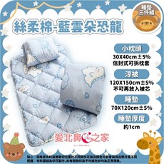 愛北鼻之家 幼兒園睡墊三件組 絲柔棉材質