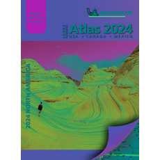 (英文圖書) Michelin North America Large Format Road Atlas 2024: USA - Canada - Mexico 平裝版, Michelin Travel Publications, 英文
