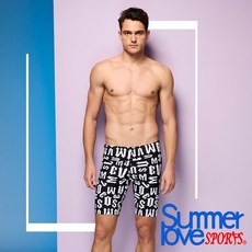 SUMMER LOVE 夏之戀SPORTS 大男寬口泳褲(C24902) 時尚印花舒適寬口設計