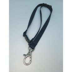 【富巨金】 極安全設計 10mm高速帶/識別證帶/證件帶/1cm寬高速帶/特多龍 (頸後安全扣 平面安全扣*2 鋅鉤), 海軍藍