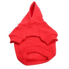 CASUAL CANINE 基本狗的連帽衫, 紅色的