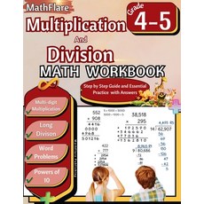 (英文圖書)Multiplication and Division Math Workbook 4th and 5th Grade: Multi-Digit Multipl... 平裝版, Mathflare, 英文