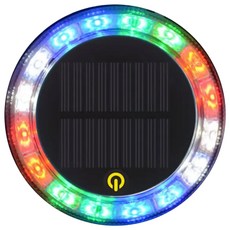 EDSDS 太陽能磁吸式爆閃警示燈, 多色, 1個