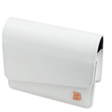 BRENCE 高爾夫測距儀素面皮革保護套 橫式, 白色, 1個