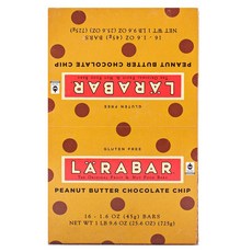 LARABAR The Original果乾堅果棒 花生醬巧克力脆片口味, 16包, 45g