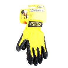 Pyranha Rub & Scrub Grooming Gloves 馬術用品 M, 1個, 混色