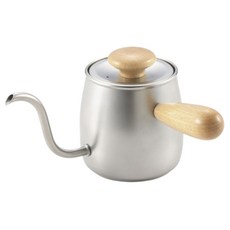 MIYAZAKI 宮崎製作所 不鏽鋼細口手沖壺 原色, 滴濾壺, 1個, 0.4L