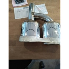 AMG 通用雙出白鐵尾飾管 一組兩支 汽車改裝, 詳見包裝